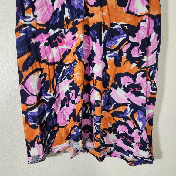 Maeve by Anthropologie Floral Flutter Sleeve Tshirt Size M - Picture 3 of 15